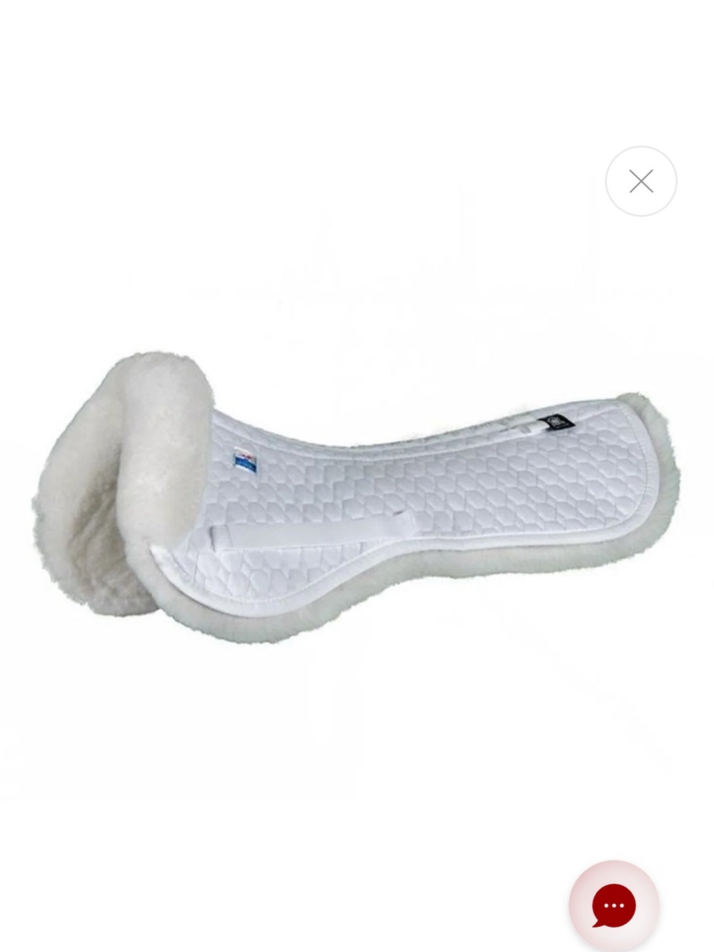 Mattes Platinum All Purpose Half Pad with Lambskin and Correction System Size M